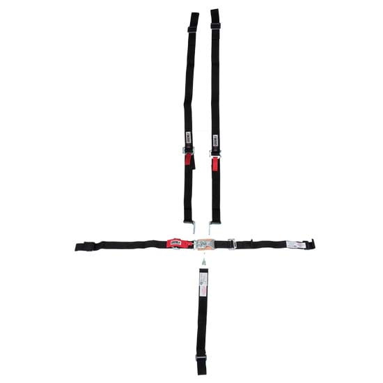 Crow 11184WA Wrap 5 Point Racing Harness, 1 3/4" Inch, Black