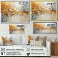 thumbnail image 4 of Designart "Gleaming Gold I" Abstract Collages Floater Framed Wall Decor, 4 of 7