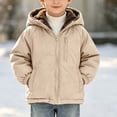 thumbnail image 2 of Posijego 2-9 Years Boys Fleece Lined Coats Warm Fall Winter Outerwear Long Sleeve Hooded Jackets Coats with Pockets, 2 of 6