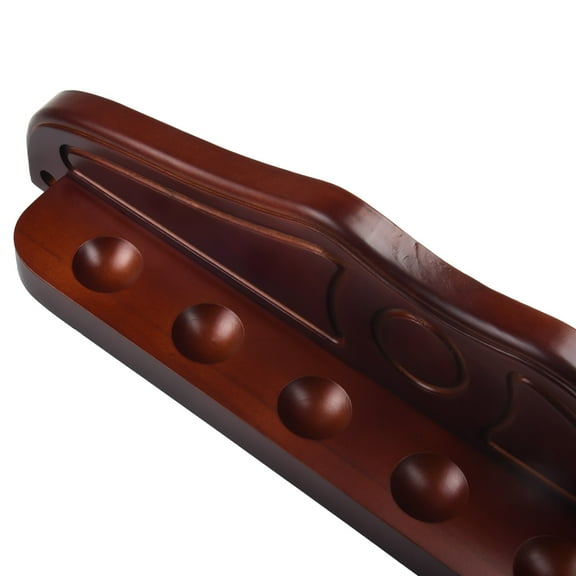 Billiard Cue Rack 6-Slot Pool Hanging Cue Rack,Snooker Stick Wooden Holder Stand