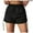 A-Black, variant on ZQUUVOU Women's Color Drawstring Shorts Strainer The Middle Temperament Cargo Shorts Black