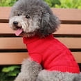 thumbnail image 4 of Frogued Pet Puppy Dog Cat Lovely Winter Warm Cable Knit Sweater Jumper Pet Clothes (Orange,M), 4 of 8