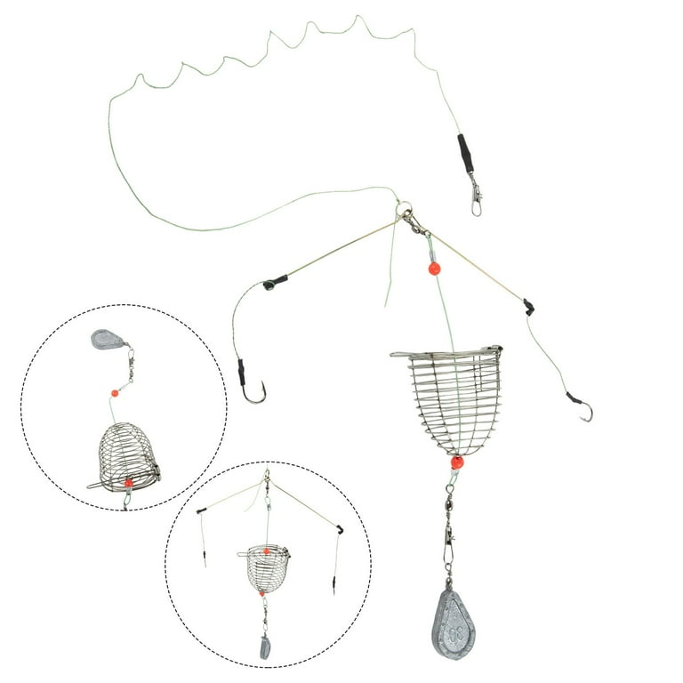 cage feeder basket holder lure fish accessories Carp Fishing Bait Trap Cage Feeder Basket Holder Coarse Lure Feeder Carp  Fishing Tackle Kit