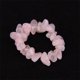 thumbnail image 1 of Nvzi Anillo natural hecho a mano, anillo elástico de grava natural irregular usado a mano (rosa), 1 of 5