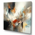 thumbnail image 2 of Designart "Orange And Blue Abstract Mixed Colors IV" Minimalism Wall Art Print, 2 of 5