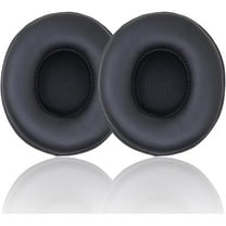 Replacement Ear Pads for Beats Solo 2 & Solo 3 Wireless On-Ear Headphones, Replacement EarPads Cushions Headphones Covers with Memory Noise Isolation Foam Softer Leather-Black