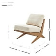 thumbnail image 2 of New Pacific Direct Chandler Fabric Accent Chair in Palladian Beige, 2 of 12