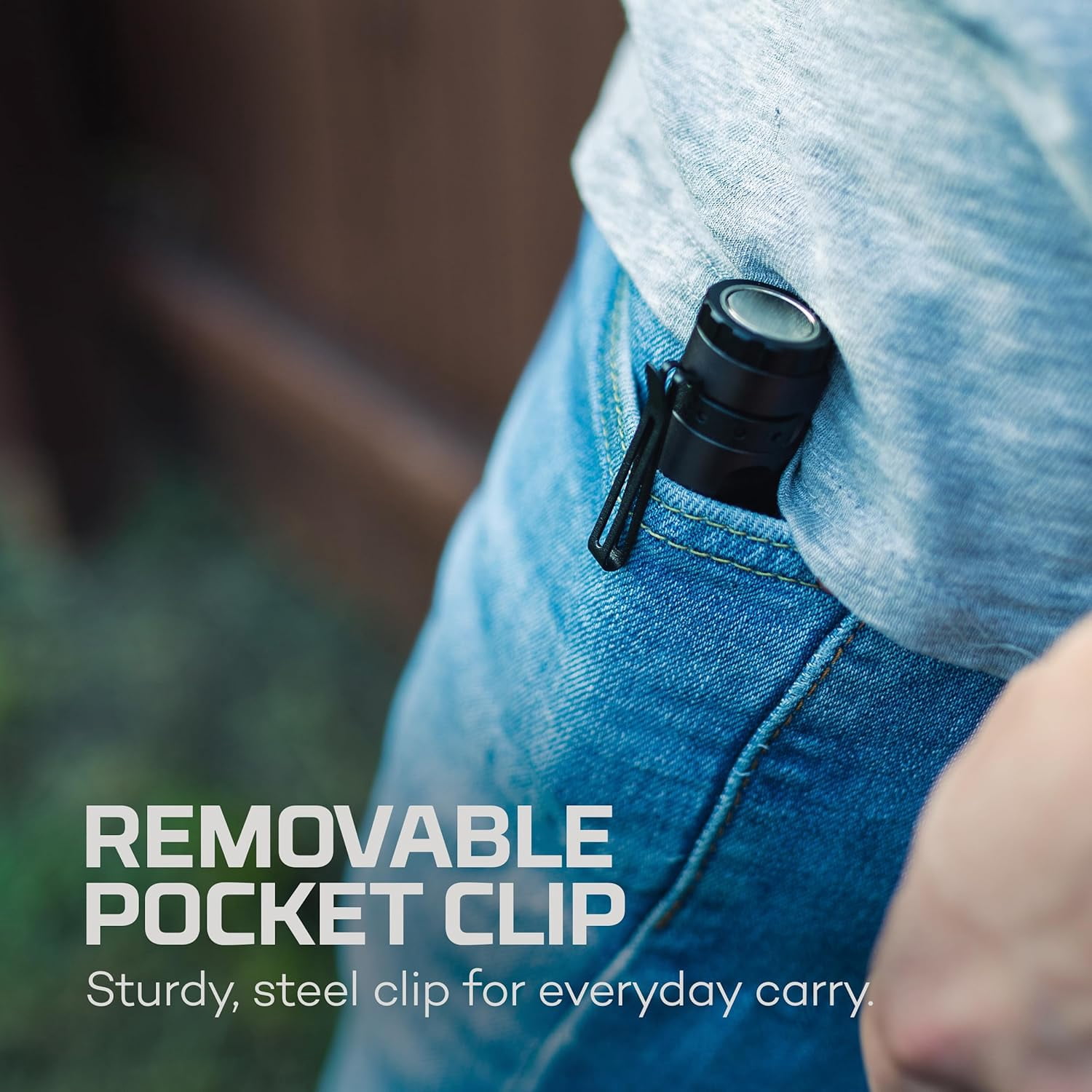 NEBO Mini Larry Compact 500 Lumen Rechargeable Waterproof Flashlight with COB Work Light, Clip, Magnetic Base