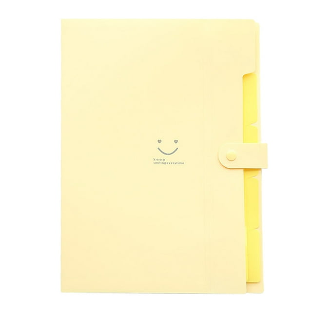 Rvkxad A4 Document Organizer Bag, 5-Pocket Expanding File Folder with Fastener Closure, Portable Pouch for Bills Papers, Multifunctional Storage Pouch
