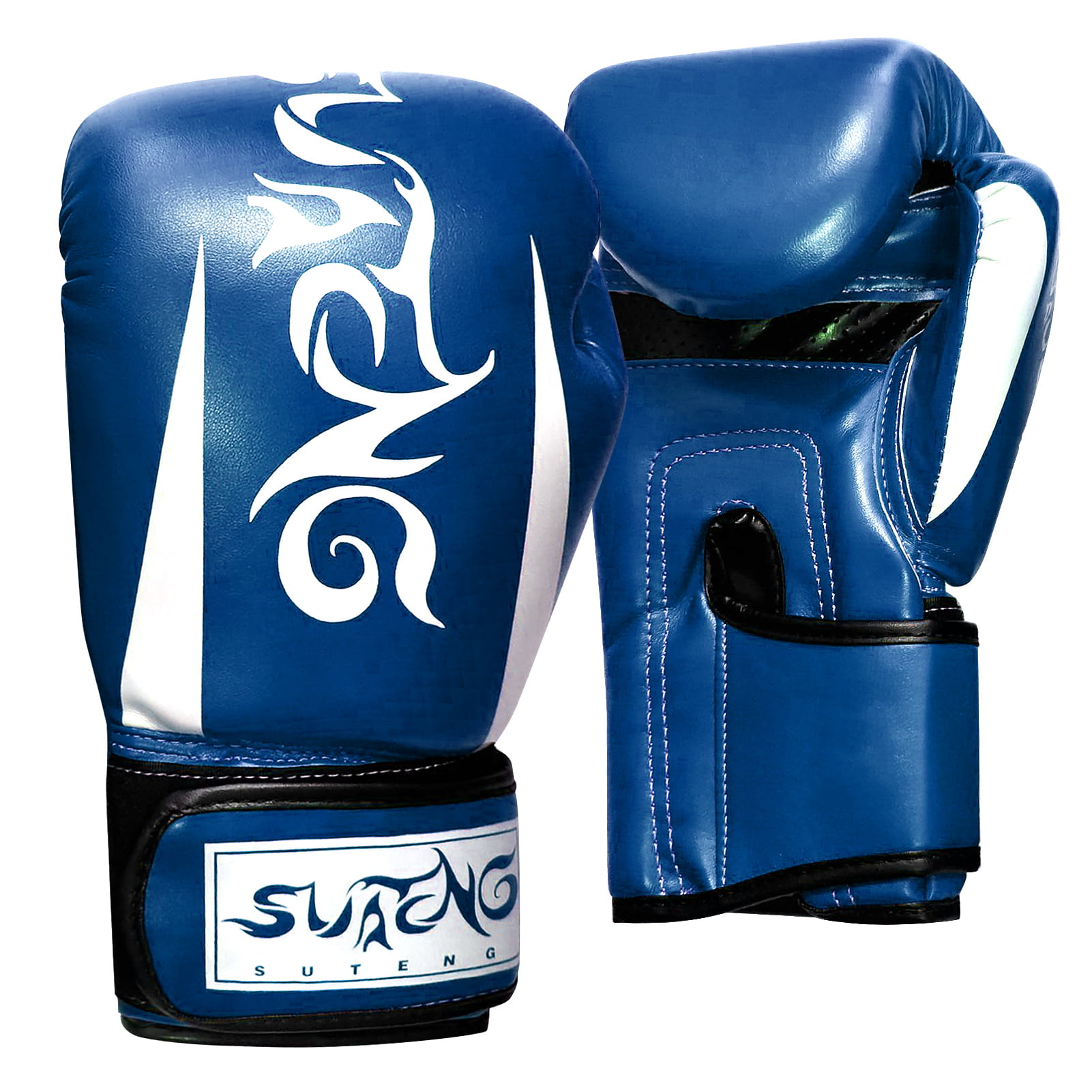 Adults Kids Boxing Gloves Muay Thai Gym Punching Bag Half Finger Train Mitts HD 