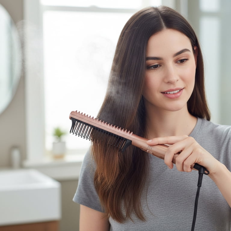 KISS Dry & Style Tourmaline Ceramic Lightweight Heat Brush, 1.19