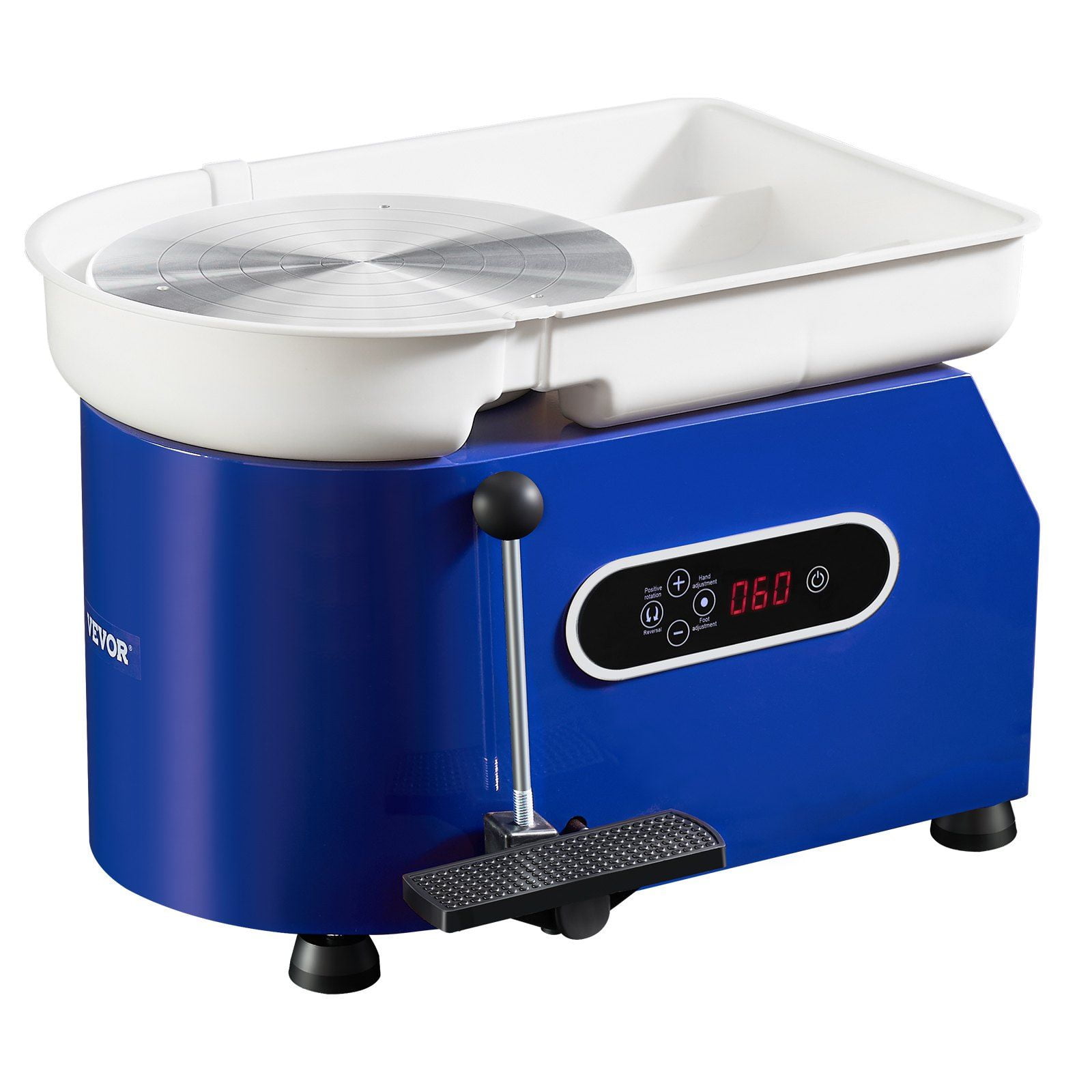 Professional Pottery Wheel Kit, 450W Clay Wheel Machine for Adults & Beginners, 60-300RPM Adjustable Speed, ABS Detachable Basin, LCD Touch Panel, Foot Pedal, DIY Craft Tools