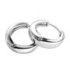 thumbnail image 2 of Pendientes de aro de metal redondos Tendencia 2021 Gota redonda de alta calidad ---- Plata - Código de producto 68561 plata, 2 of 3