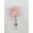 thumbnail image 1 of 1pc Rabbit Decor Badge Holder, Cute Adjustable Retractable Name Card Badge Holder For School Student, Office, 1 of 4