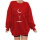thumbnail image 1 of Sudadera vintage divertida suelta de manga larga con cuello redondo y estampado de calavera para mujer Fridja  bvmnju2908, 1 of 5