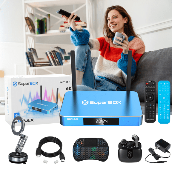 Super New S6 Max Home Theater System Box, Equipped with Remote Control & Headphones, Latest Model