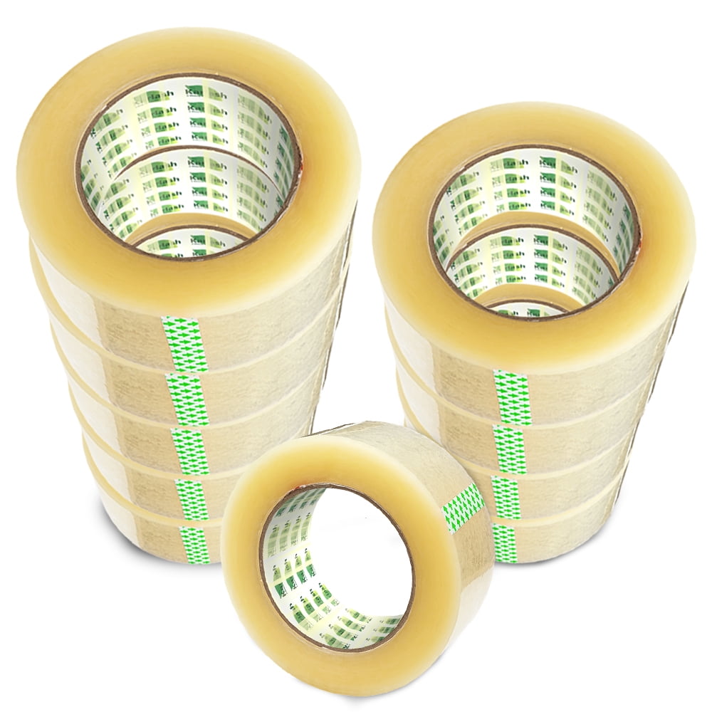 Karlash Large Adhesive Packing Clear Tape 2 Inch Wide 2" x 110 Yard