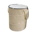 thumbnail image 1 of Portable Trash Can, Large Capacity Foldable Bin, Waterproof Plastic Construction, Compact Storage Design, For Outdoor Activities, Easy Cleanup, Weather-Resistant, Camping Hiking Gear, Akmoler, 1 of 9
