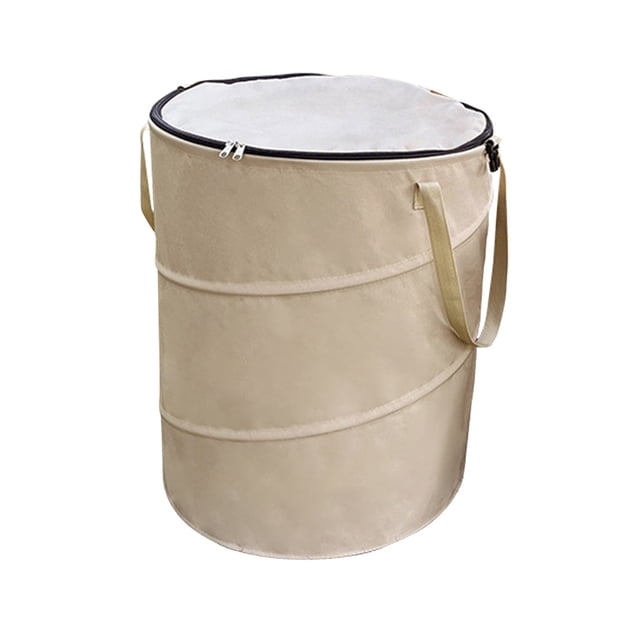 Portable Trash Can, Large Capacity Foldable Bin, Waterproof Plastic Construction, Compact Storage Design, For Outdoor Activities, Easy Cleanup, Weather-Resistant, Camping Hiking Gear, Akmoler
