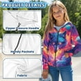thumbnail image 6 of chaqlin Galaxy Wolf Hoodies for Boys Girls Trendy Y2K Zip Up Hoodie Long Sleeve Hooded Sweatshirts Kids School Jackets Casual Outerwear with Pockets, 6 of 7