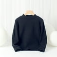 thumbnail image 3 of Thermal Shirt Navy Long Sleeve Tween Shirt Girls Turtle Neck Basic Tees Boys Fall Shirt Boy Winter Clothes 11-12 Years, 3 of 3