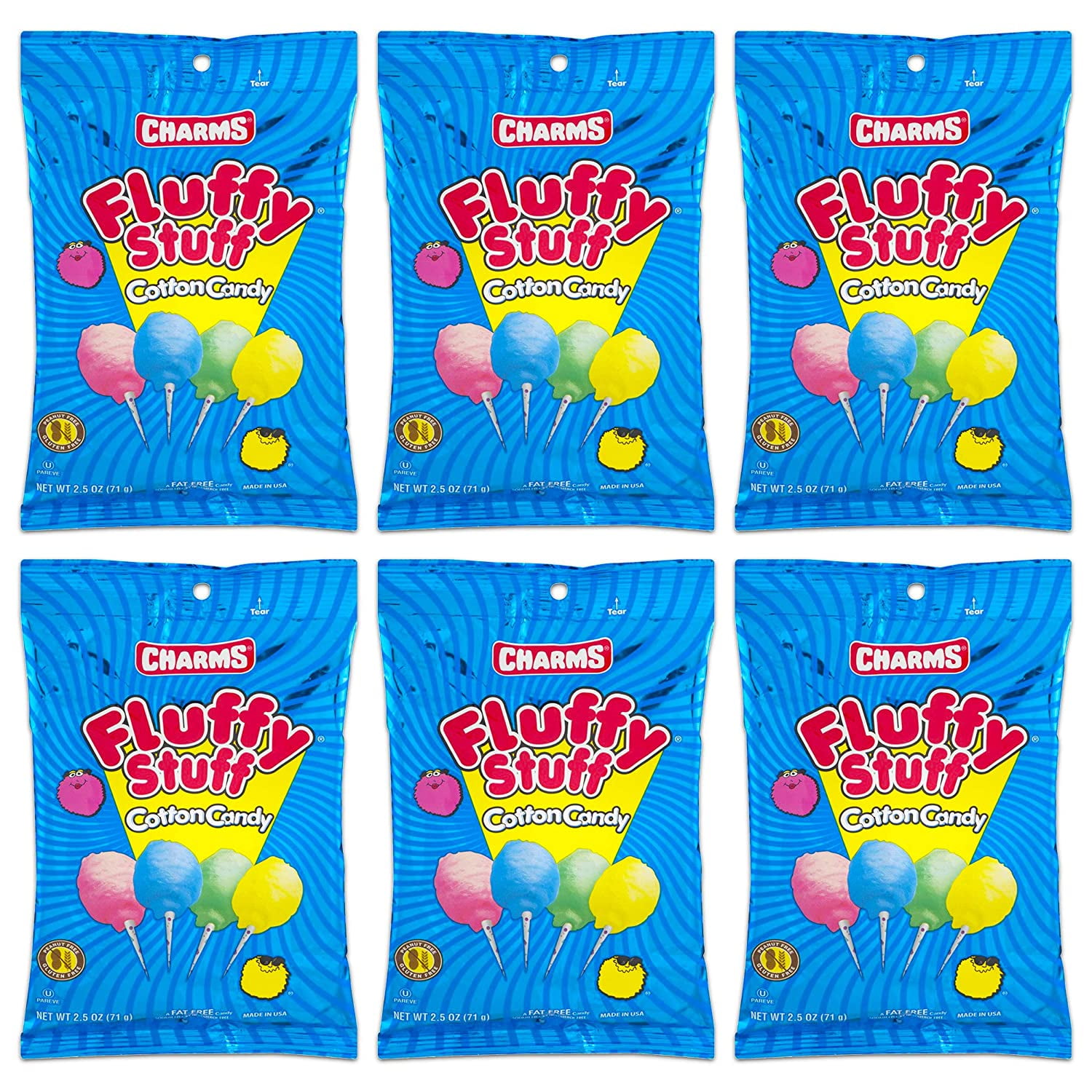 Fluffy Stuff Cotton Candy, Light Fluffy Candy Pink Blue Yellow Carnival