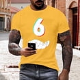 thumbnail image 1 of Tops para hombre, blusas y camisas de manga corta con cuello redondo para hombre, jersey informal con cuello redondo estampado para hombre, pantalones cortos deportivos para fitness, blusa de poliéste, 1 of 5