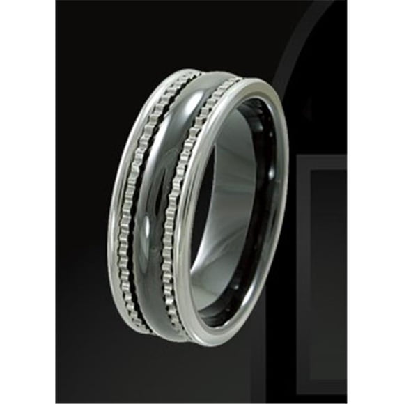 Rising Time TCR-3096-sz-9 Tungsten Ceramic Band Size- 9