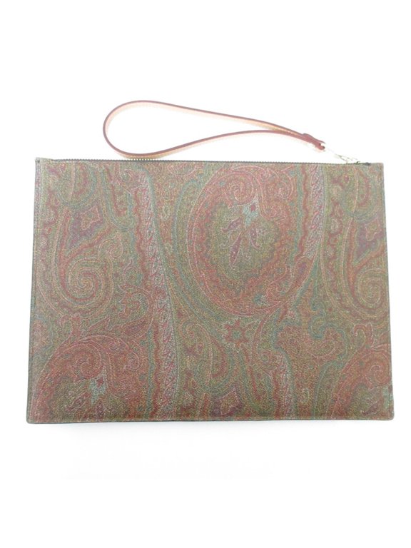 Pre-Owned ETRO Paisley Clutch Bag, Brown, Men's & Women's