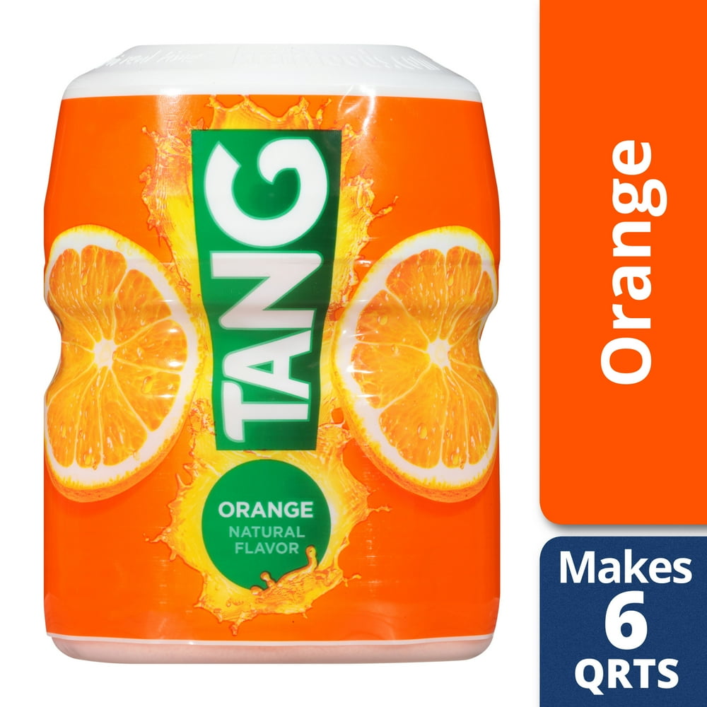 Tang Drink Powder, Orange, Vitamin C, Caffeine Free, 20 oz Jar