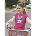 thumbnail image 2 of Cool Sunglasses Bunny T-Shirt Juniors -Image by Shutterstock,  x-Small, 2 of 4