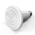 thumbnail image 1 of Simple Deluxe Ceramic Heat Emitter 100W Reptile Heat Lamp Bulb No Light Emitting Brooder Coop Heater For Amphibian Pet Snake Turtle & Incubating Chicken No Harm Color White 1 Pack, 1 of 1