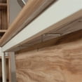 thumbnail image 4 of Sauder Bergen Circle Engineered Wood & Metal Modesty Panel in Kiln Acacia Brown, 4 of 7