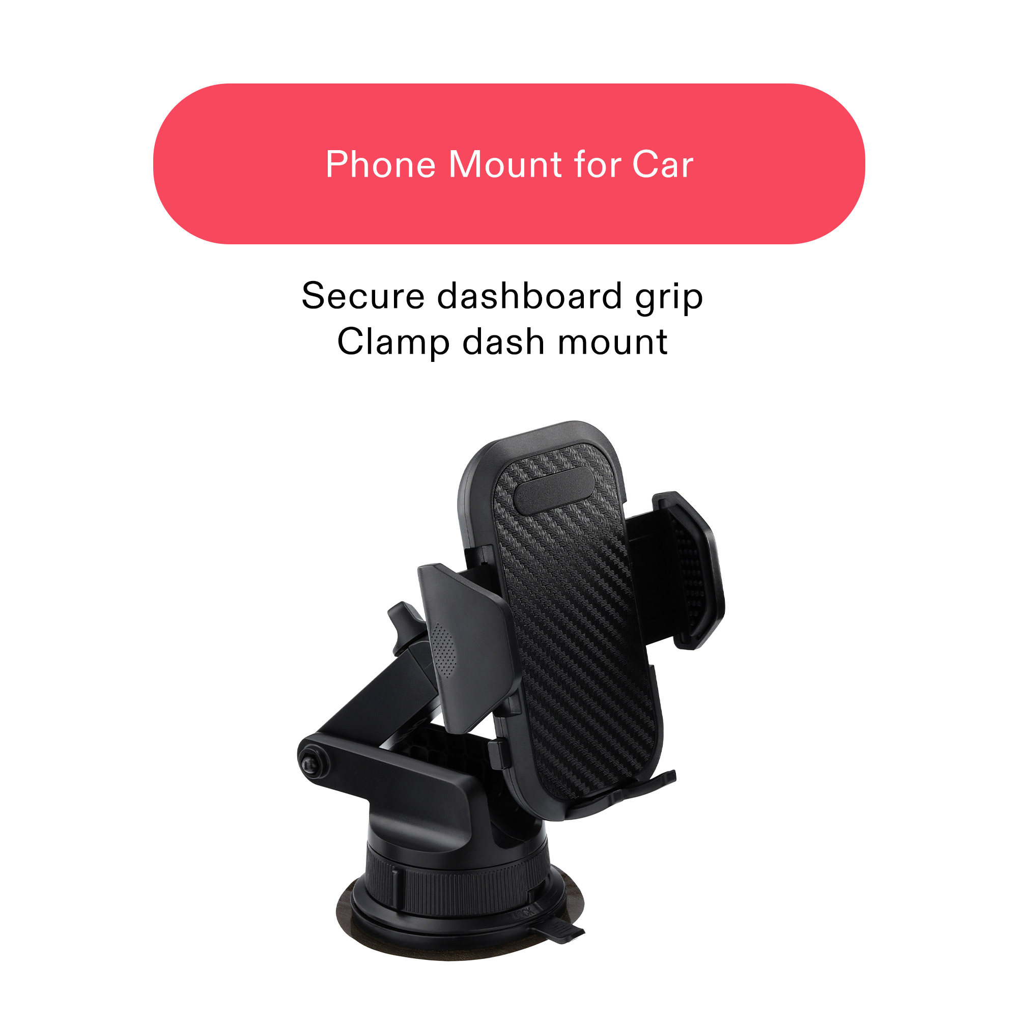onn Car Dash/Windshield Universal Phone Mount photo 3