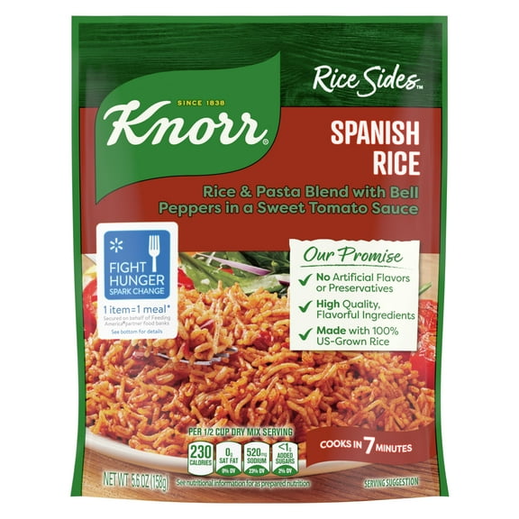 Knorr Rice Sides 12 Count Spanish KKS1 Rice For a Tasty Rice Side Dish No Artificial Flavors or Preservatives 5.6 oz