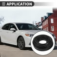 thumbnail image 3 of Ofertas Únicas Universal de Weatherstrip para Automóviles, Cinta Adhesiva para Sellado del Clima, Tira de 66 pies en forma de U, PVC Negro, 3 of 7