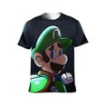 thumbnail image 2 of Adventure Luigi's Mansion Unisex Short-sleeve Shirt For Men Women Novelty 3D Print T-Shirt Soft Comfortable Tee Shirts, 2 of 7