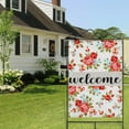 thumbnail image 4 of Spring Summer Multicolored Flower Leaves Garden Flag 28x40 Inch Double Side for Outdoor Courtyard Garden Decor Flowers Welcome Holiday Flag for Outside Decoration, 4 of 6