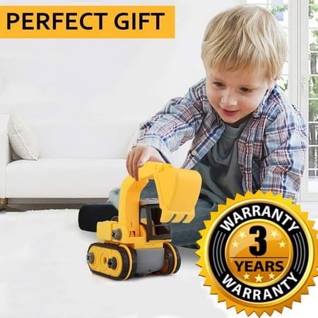 Excavator Bulldozer Vehicle Toys take Apart Toys, Toy Vehicles, Assembly Toy Ream Grab with Constructions Set, Building Vehicle Play Set with Screwdriver, Ideal Educational Toy for Toddlers' gift