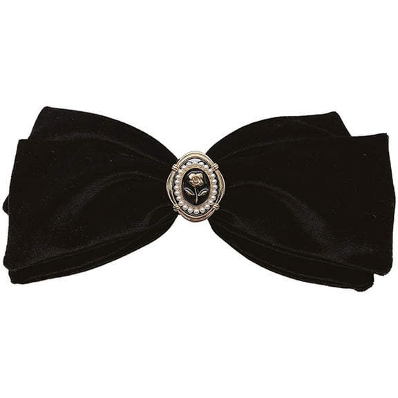 Raindrops Bow Hair Clip Bows Women Cute Hair Clips Black 1Pack