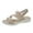 Beige, variant on Xfvqtps Hook and Loop Sandals for Women Slingback Open Toe Thick Soft Sole Breathable Comfortable Walking Hook and Loop Sandals Beige