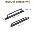 thumbnail image 2 of Unique Bargains 2Pack Barn Door Handles, 224mm / 9 Inch Hole Center Sliding Gate Door Pull Handle for Wardrobe Closet (Black), 2 of 6
