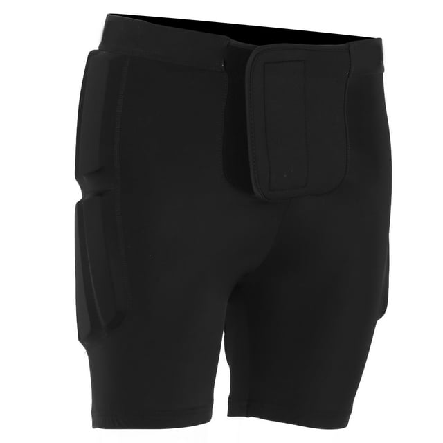 Fyydes Coussinets de Protection, Haute Élasticité Résistance aux Impacts Coussinets de Hanche Protection Sûre Respirante pour Planche à Neige Patinage Noir, Double Couleur