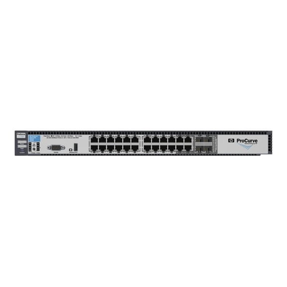 HPE 6600-24G - Switch - L3 - managed - 24 x 10/100/1000   4 x shared SFP - desktop - remarketed