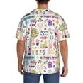 thumbnail image 3 of Kdxio Men'S Hawaiian Shirt For Men Short Sleeve Shirt Spring Hand Drawn Flowers Birds Summer Casual Holiday Beach Button Down T-Shirts, 3 of 5