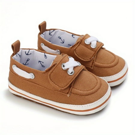 

Baby Boys Walking Shoes Canvas Casual Toddler Shoes Soft Sole Boys Sneaker Crib Shoes