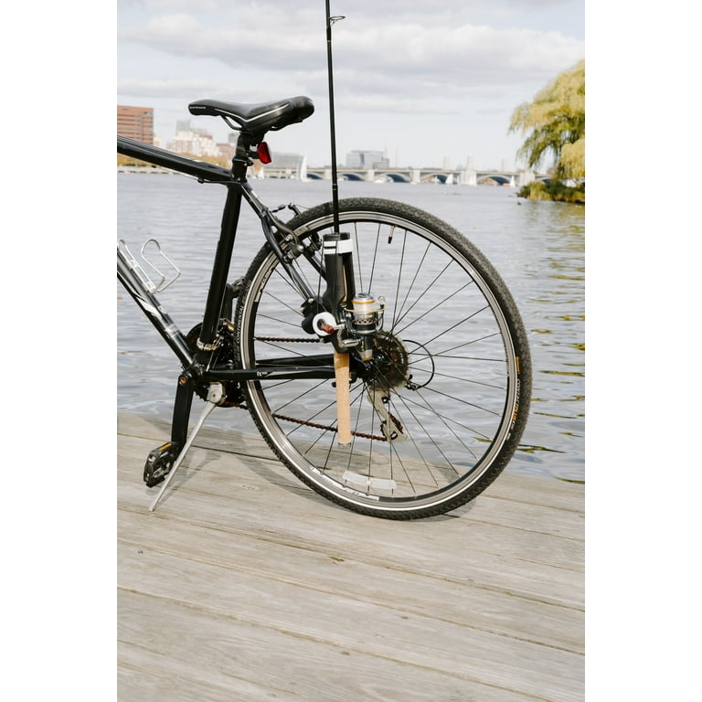 Bike Fishing Rod Holder - Secures Fishing Pole to Bicycle - Easy Mount Rod  Rack 