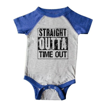 

Inktastic Straight Outta Time Out Gift Baby Boy or Baby Girl Bodysuit