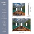 thumbnail image 2 of Yayeee Toggle Light Switch Wall Plate 2-Gang 4.56"x4.48" Decorative Outlet Cover, Lake, 2 of 7