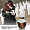 thumbnail image 4 of JAGASY Orange Butterfly Urn for Ashes for Women - Memorial Tiny Urn for Ashes Adult Male & Female - Leaf Decorative Keepsake Urn - Black Funeral Small Urn for Mom & Dad - ( 3 Inch), 4 of 7